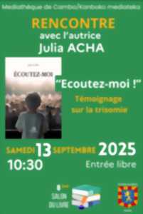 photo Rencontre avec l'autrice Julia Acha - Salon du livre