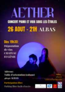 photo Concert récital piano et voix sous les étoiles - AETHER