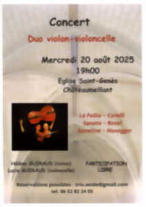 photo Concert Duo violon-violoncelle