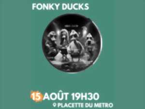 photo Concert Fonky Ducks à la placette du Métro