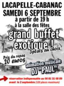 photo Grand buffet exotique à Lacapelle-Cabanac