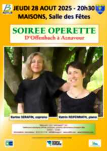 photo Soirée opérette, d’Offenbach à Aznavour par Katrin REIFENRATH, piano et Karine SERAFIN, soprano