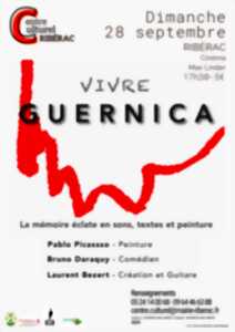 photo Vivre Guernica, La Mémoire éclate en sons, textes et peinture