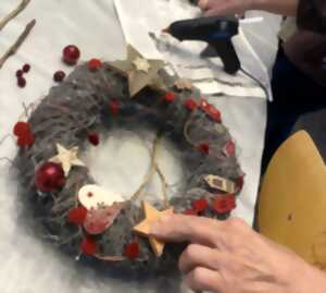 photo Atelier confection de couronne de Noël artisanale