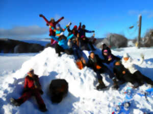 photo Atelier : construction d'igloo