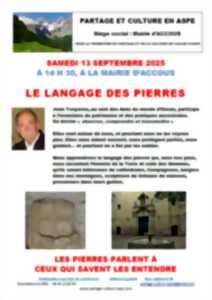 photo Conférence partage et culture : le langage des pierres