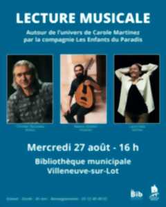 photo Lecture musicale