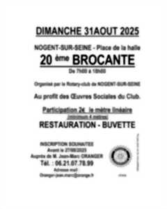 photo 20ème Brocante du Rotary Club place de la Halle à Nogent-sur-Seine