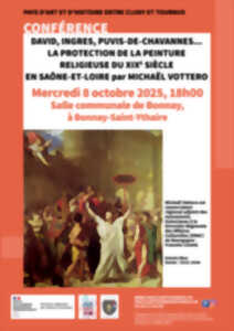photo Conférence « DAVID, INGRES, PUVIS-DE-CHAVANNES...La protection de la peinture religieuse du XIXème en Saône et Loire »