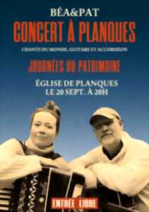 photo Concert à Planques - Chants du monde, guitare et accordéon