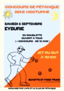 photo Concours de pétanque en semi-nocturne à Eyburie