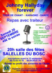 photo TOUR DE CHANT - KARAOKE - DANSEJOHNNY HALLYDAY FOREVER - REPAS AVEC TRAITEUR