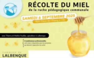 photo Récolte du miel de la ruche pédagogique de Lalbenque