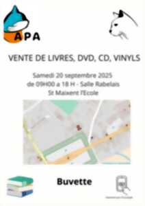 photo APA vente de livres, DVD, CD , Vinyls