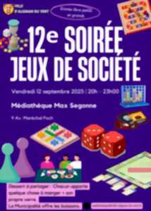 photo SOIRÉE JEUX DE SOCIÉTÉ