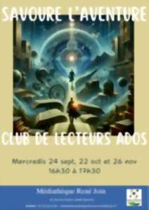 photo Savoure l'aventure : club de lecteurs ados