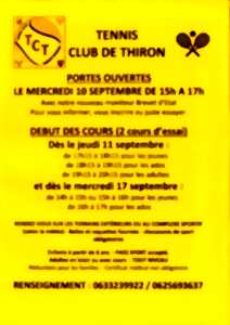 photo Portes ouvertes du tennis club de Thiron-Gardais