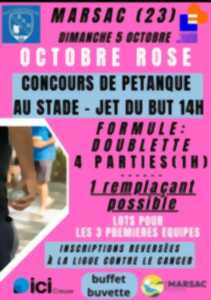 photo Concours de Pétanque Octobre Rose