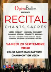 photo Récital de chants sacrés - OpéraBulles