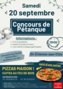 photo Concours de pétanque en doublette et repas
