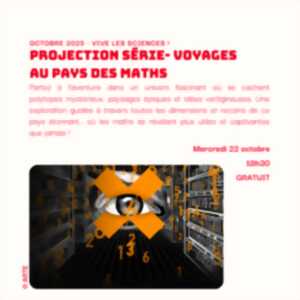 Projection série - voyage au pays des maths, à la Micro-Folie Vallée du Thouet