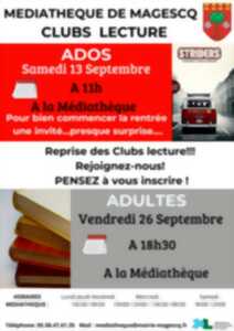 photo Clubs de lecture pour les adultes