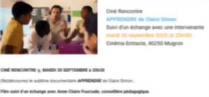 photo Ciné Rencontre – « Aprendre »