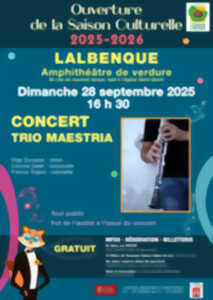 photo Saison culturelle Lalbenque-Limogne : Concert du Trio Maestria