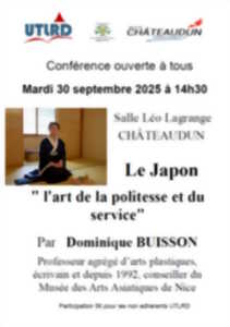 photo Conférence - Le Japon, l'art de la politesse et du service