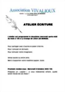 photo ATELIER ECRITURE