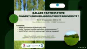photo Balade participative : comment concilier agriculture et biodiversité ?