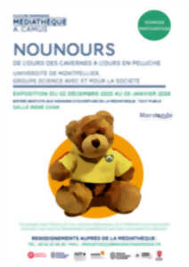 photo Exposition « Nounours : de l'ours des cavernes à l'ours en peluche» - Médiathèque A. Camus
