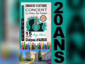 Concert 20 ans - Le choeur des champs