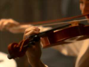 Concert du trio Fusion, violons et harpe