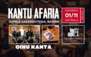 photo Kantu afaria à la cidrerie Kupela animé par Oihu Kanta