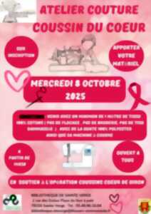 photo Atelier couture solidaire - Coussin du coeur