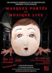 photo Concert/Spectacle Yves Henry – Masques portés et Musique live duo