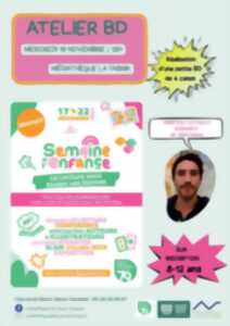photo Atelier BD avec l'auteur Rémy Farnos