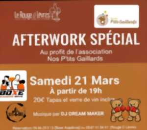 photo Afterwork spécial au profit de l'association Nos P'tits Gaillards  à la cave Le Rouge Ô Lèvres