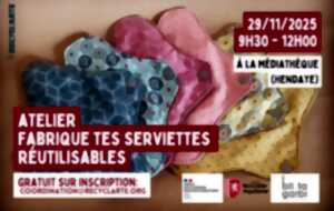 Atelier créatif - Fabrique tes serviettes réutilisables
