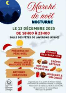 photo Marché de Noël nocturne