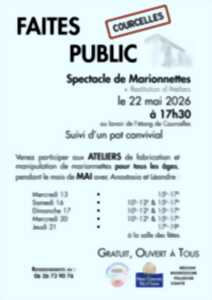 Faites Public - Spectacle de marionnettes + Restitution d'ateliers