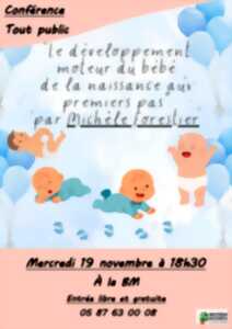 photo Conférence : Le développement moteur du bébé de la naissance aux premiers pas