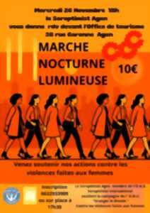 photo Marche nocturne lumineuse