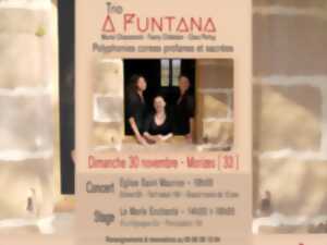 photo Concert polyphonique : Trio Corses A funtana