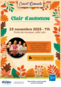 photo Concert du Dimanche : Clair d'automne