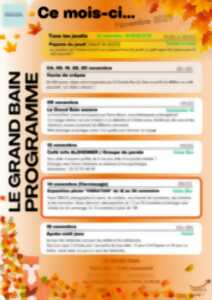 photo Programme du Grand Bain - novembre