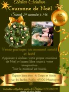 photo Atelier création - Couronne de Noël