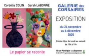photo Exposition à la galerie des corsaires : Cordélia Colin & Sarah Labonne