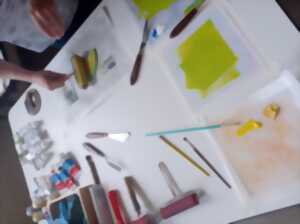 photo Atelier linogravure